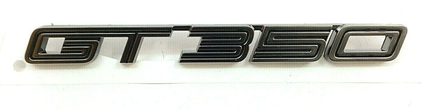 2015-2020 Ford Shelby Mustang GT 350 smoked satin front fender Nameplate Emblem