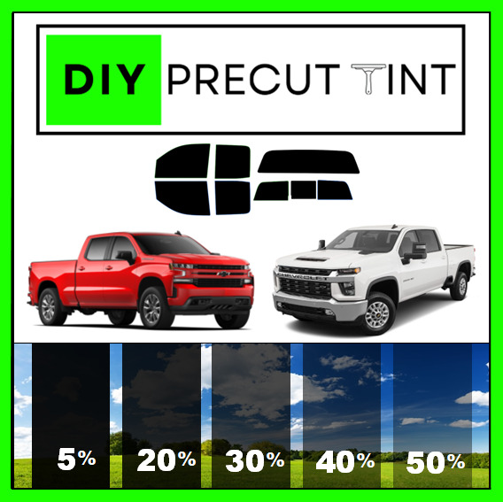 DIY PreCut Premium Ceramic Window Tint Fits ANY Chevy Silverado ALL Windows