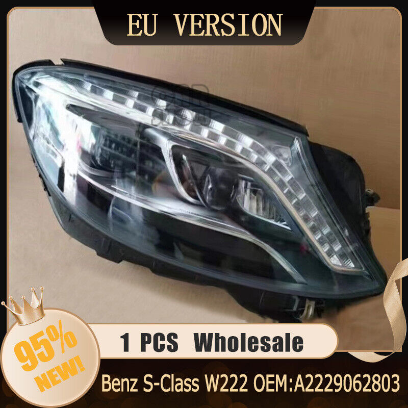 EU Right LED Headlight For 2014 2015 2016 2017 Benz S-Class W222 OEM:A2229062803