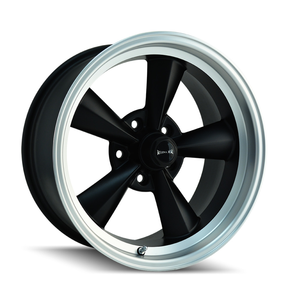 Ridler 17x8 Wheel Matte Black 675 5x4.5 0mm Aluminum Rim