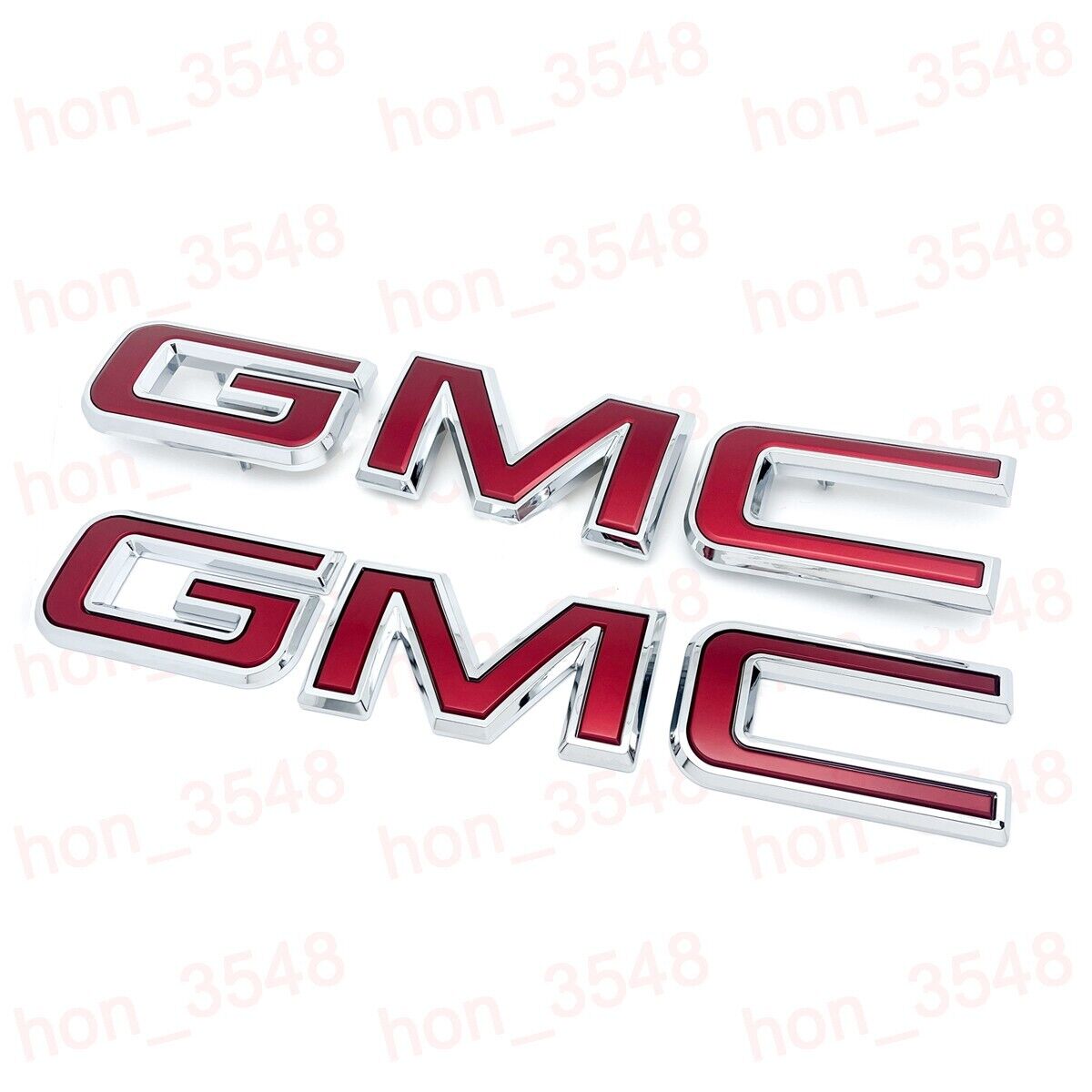 NEW RED Front & Rear Emblem kit For 2019 - 2024 GMC Sierra 1500 2500HD 3500HD