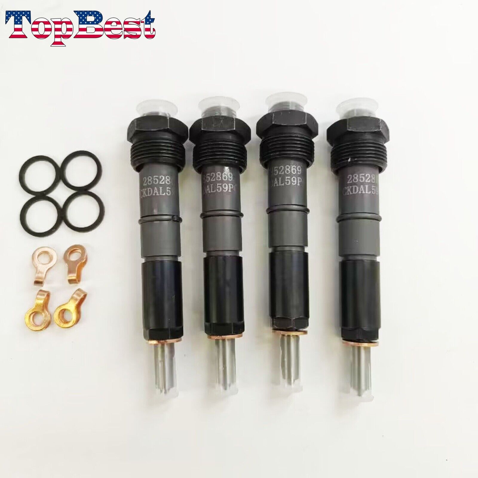 NEW 4X Fuel Injector For Case TX1055 580M 650K 750K 850K 580SM 504045834 2852869