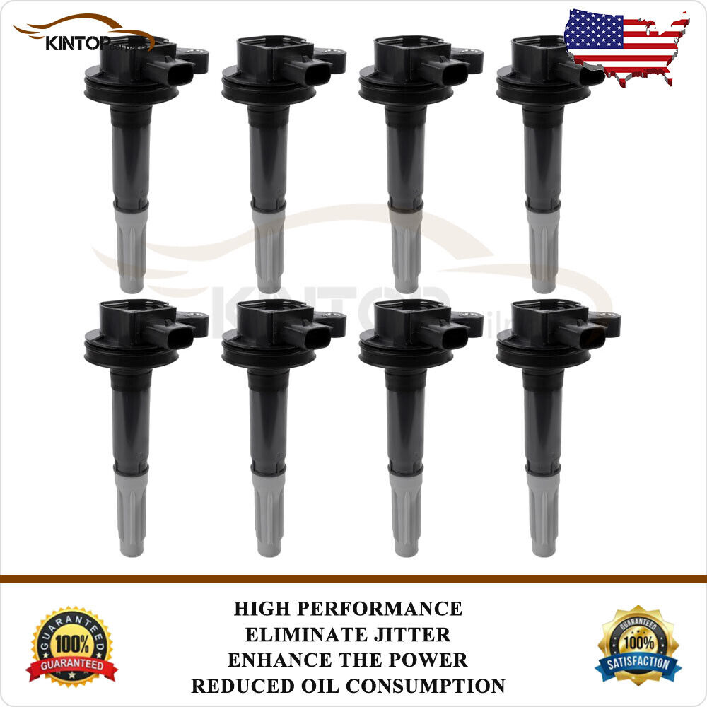 8 Ignition Coils Pack For Ford Mustang F150 2011 2012 2013 2014 2015 5.0L