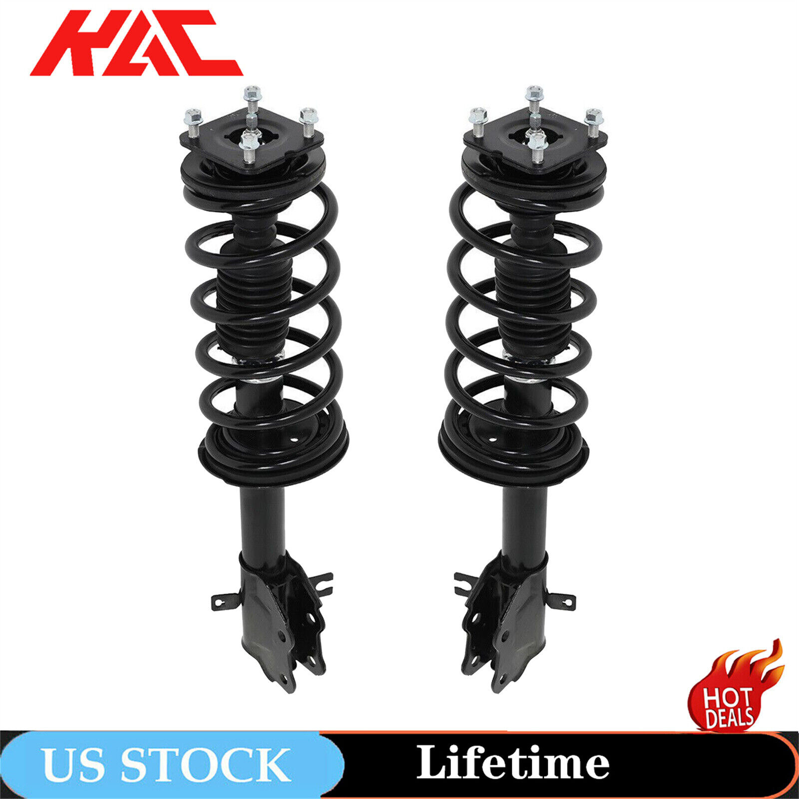 For 2007-2010 MAZDA CX-9 Front Complete Strut and Shock Coil Spring Assembly Set