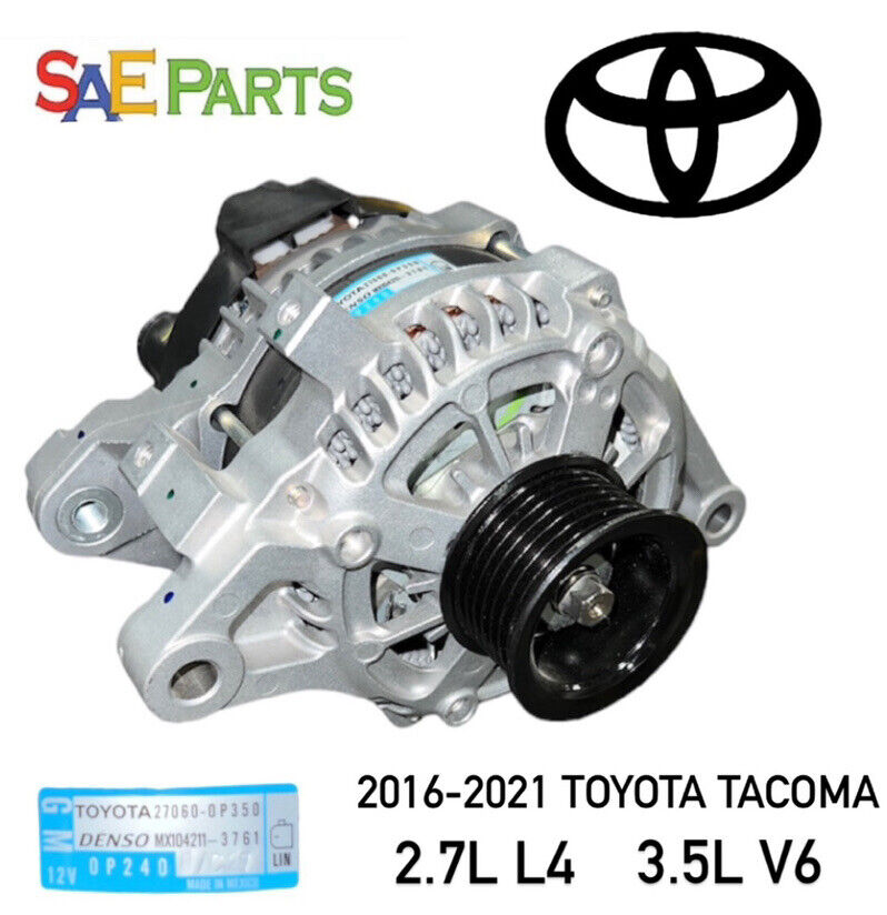 NEW Toyota 27060-0P350 OEM Alternator For 2016-2022 3.5L V6 Toyota Tacoma Models
