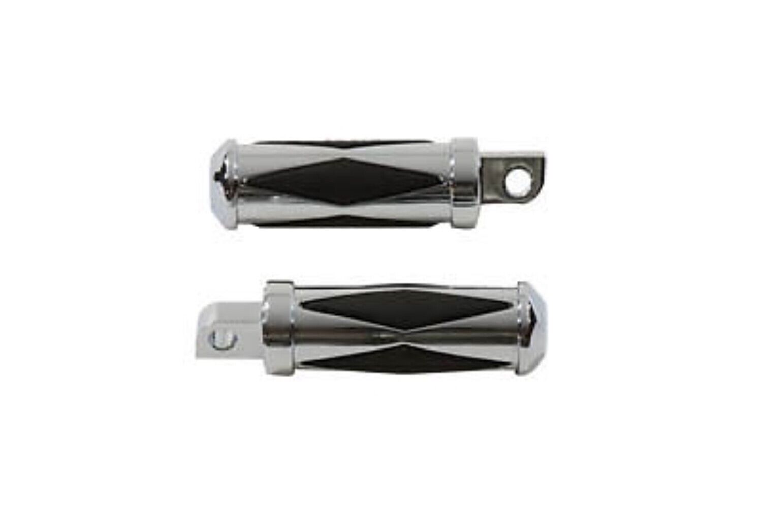 Chrome Diamond Male Mount Passenger Foot Pegs for Harley Softail Dyna Sportster