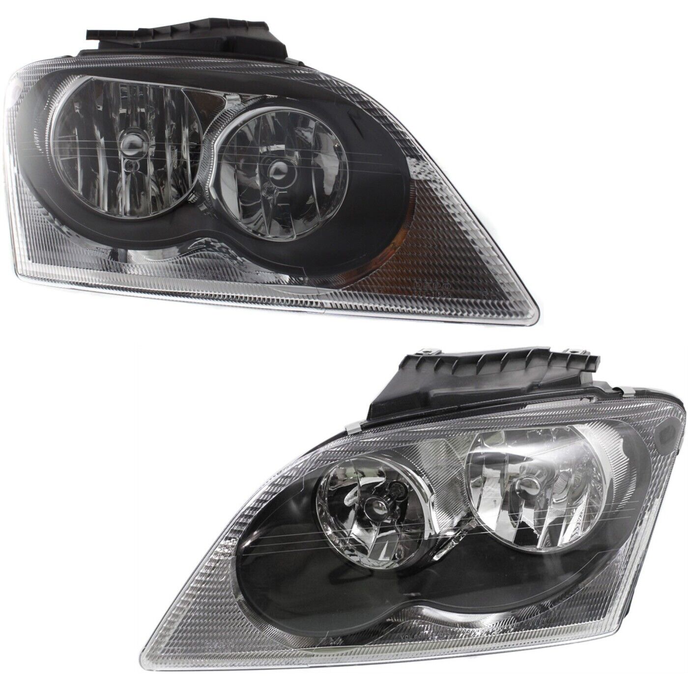 Headlights Headlamps Left & Right Pair Set NEW for 04-06 Chrysler Pacifica