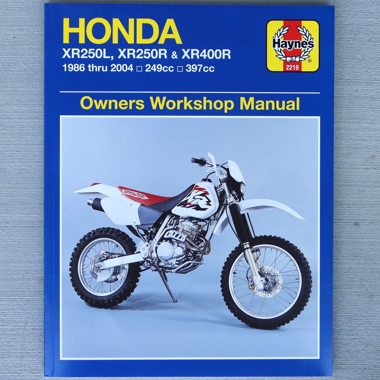 1986-2003 Honda XR250 XR400 XR 250 400 XR400R HAYNES REPAIR MANUAL 2219