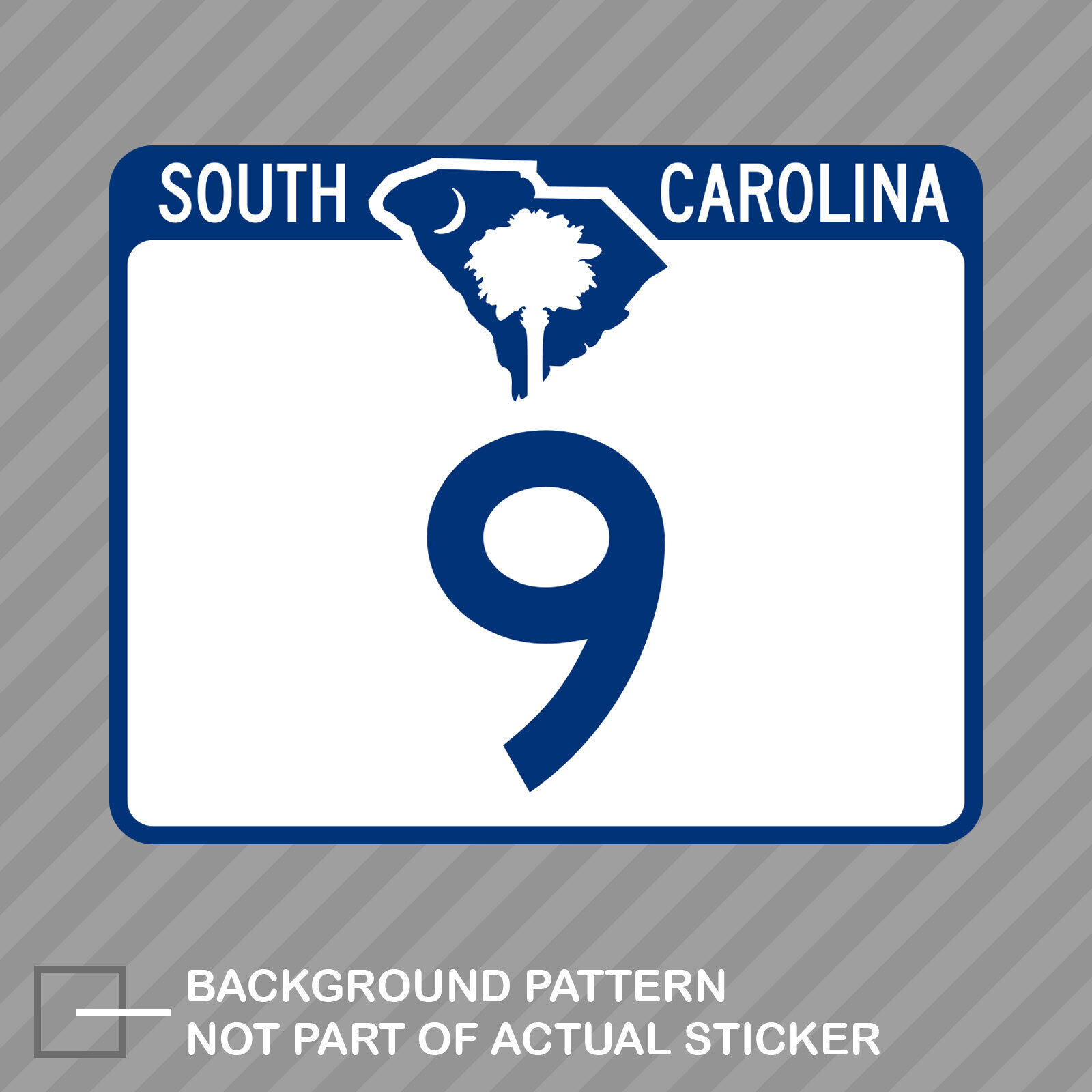 South Carolina State Highway SC 9 Sticker Decal Vinyl sc9 hwy