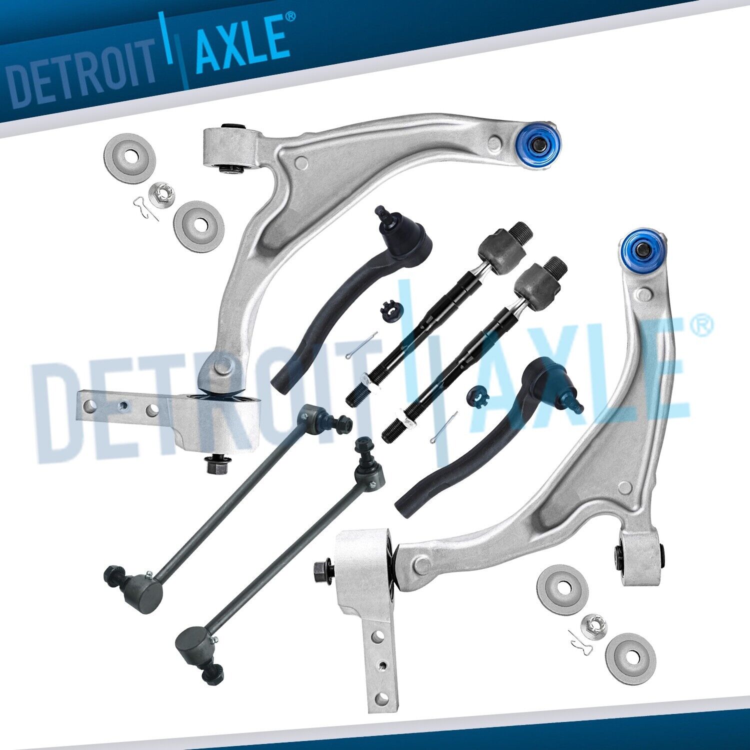 Front Lower Control Arms Ball Joints Sway Bars Tie Rods for 2009-15 Honda Pilot