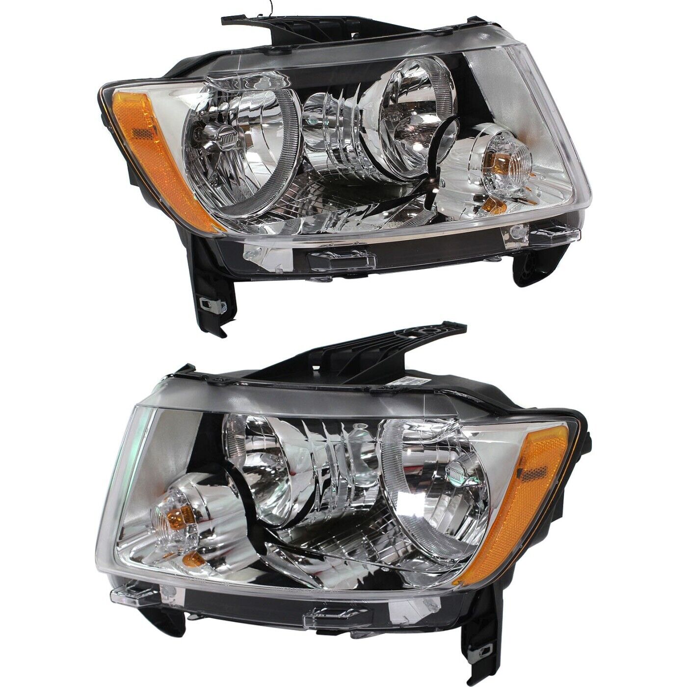 Headlight Set For 2011 2012 2013 Jeep Compass Left and Right 2Pc