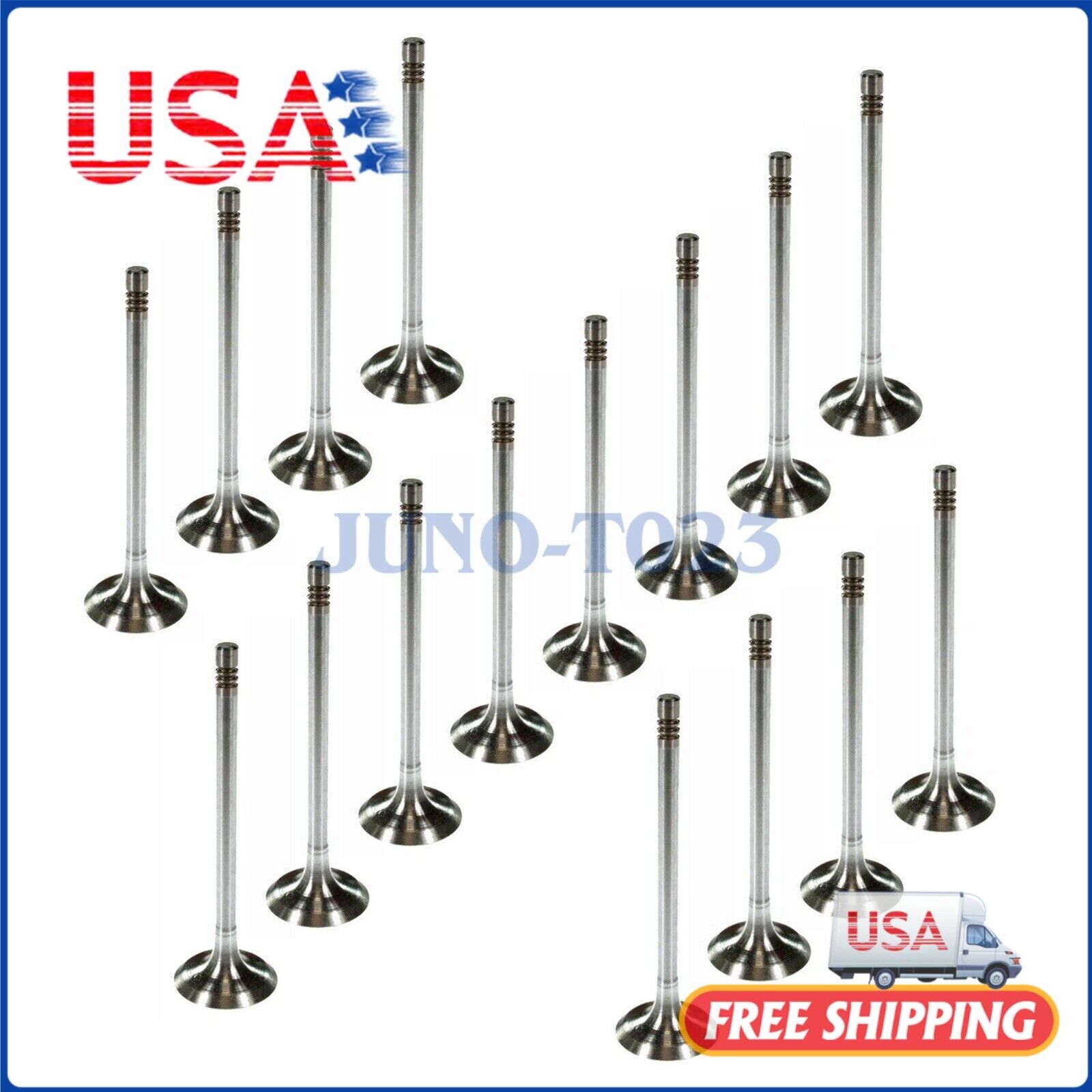 16X Intake Exhaust Valves Set For 07-2017 Chevrolet GM Buick Saturn 2.0L 2.4L