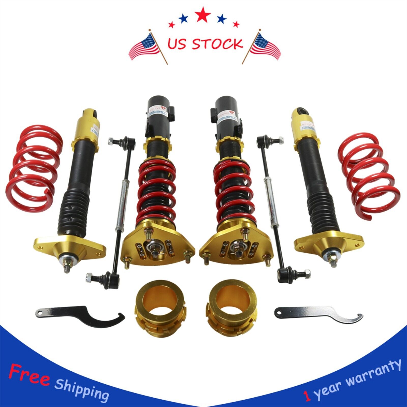 4PCS Coilover Set For Hyundai Genesis Coupe 2-Door Only 2011-2015 w/z Sway Bar