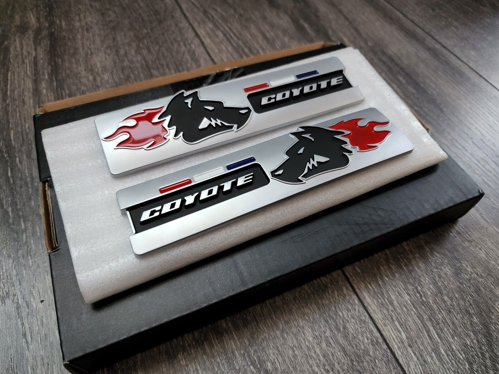 Super Coyote 5.0 GT Ford Mustang Side Fender Emblem Badge Decal (Pair)