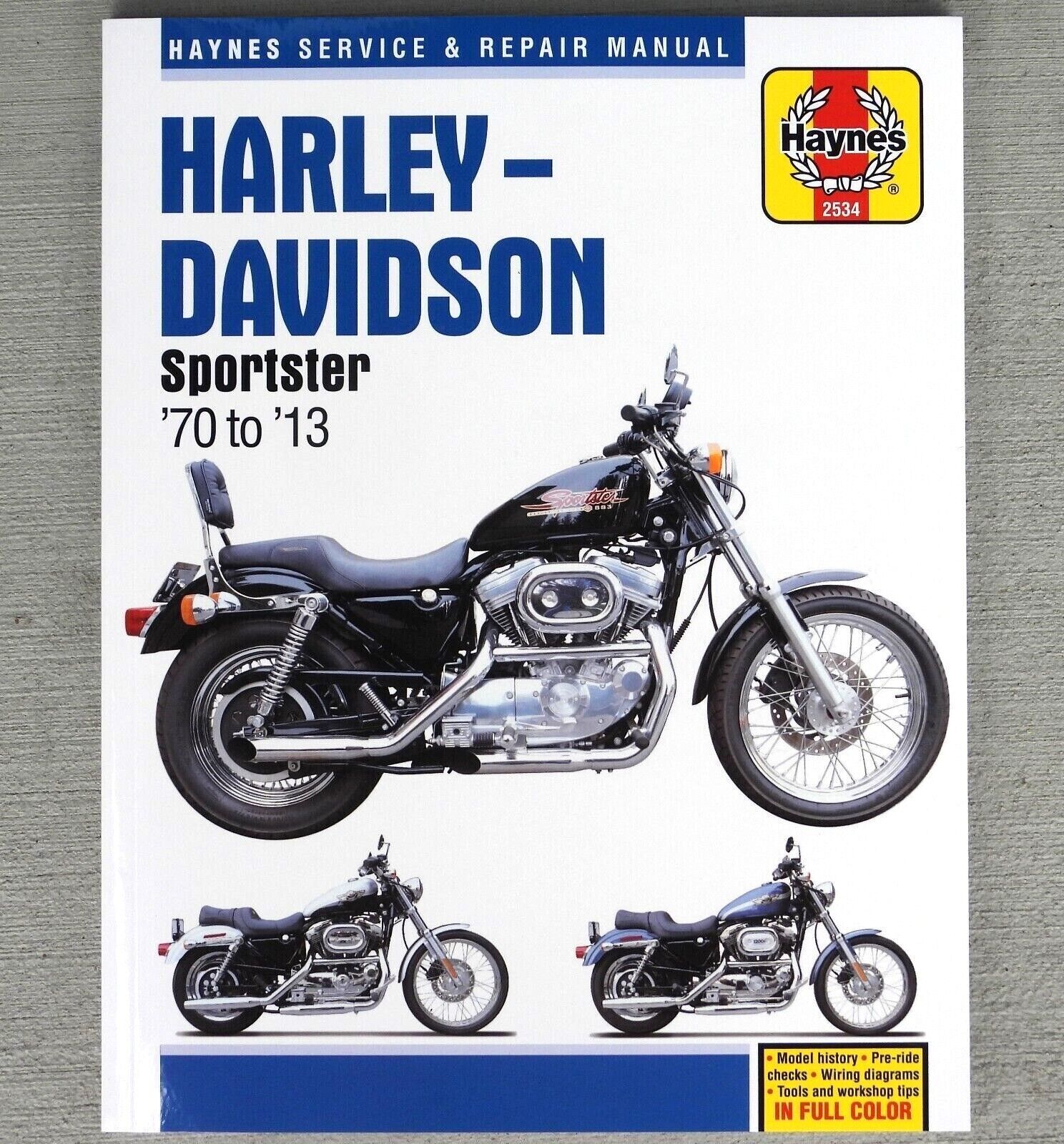 1970-2013 Harley Davidson Sportster XL 883 1200 HAYNES REPAIR MANUAL