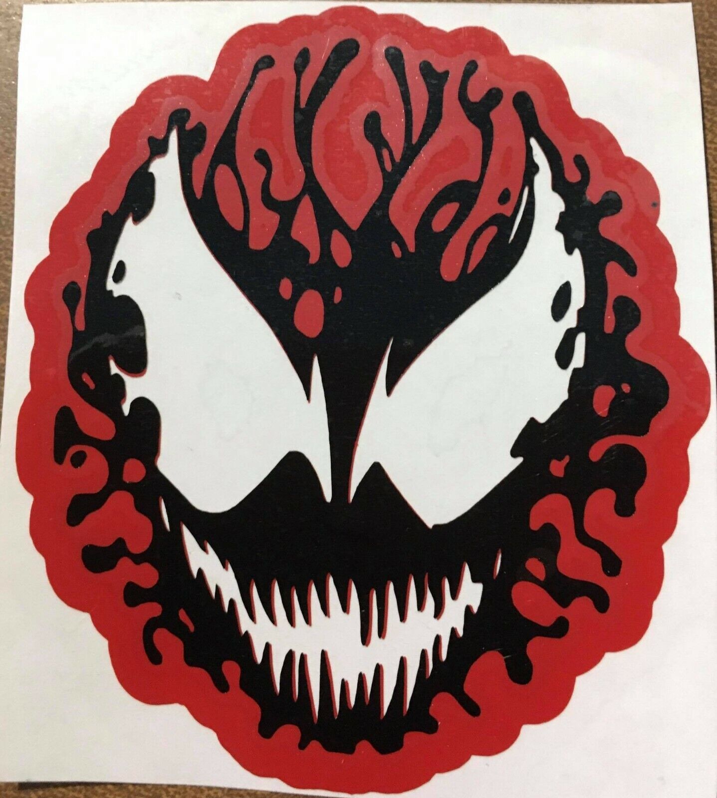 Carnage from Venom and Spiderman Symbiote Vinyl Decal Sticker Weatherproof