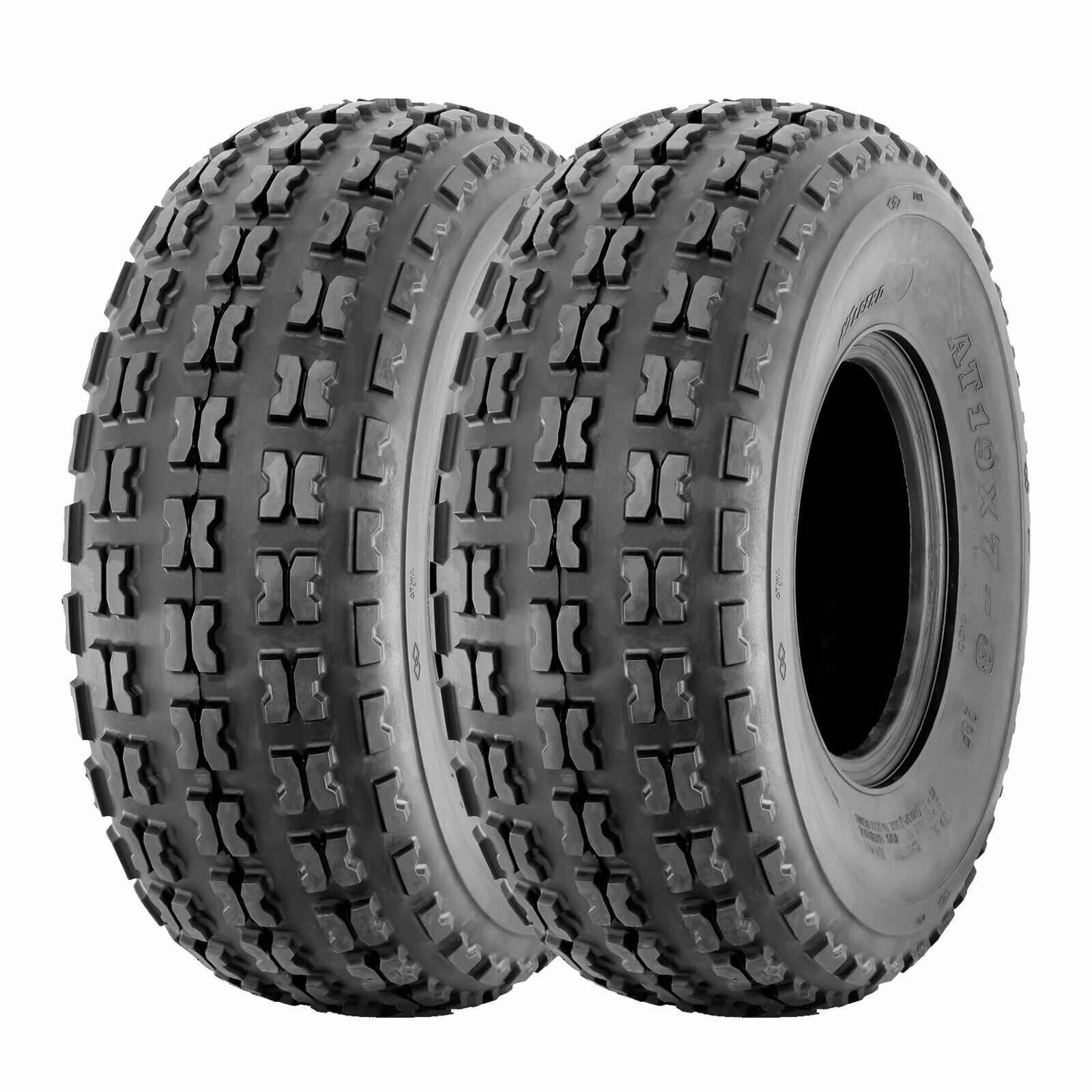 Premium Set Of 2 19x7-8 ATV Tires 4Ply Heavy Duty 19x7x8 Tubeless Replacement