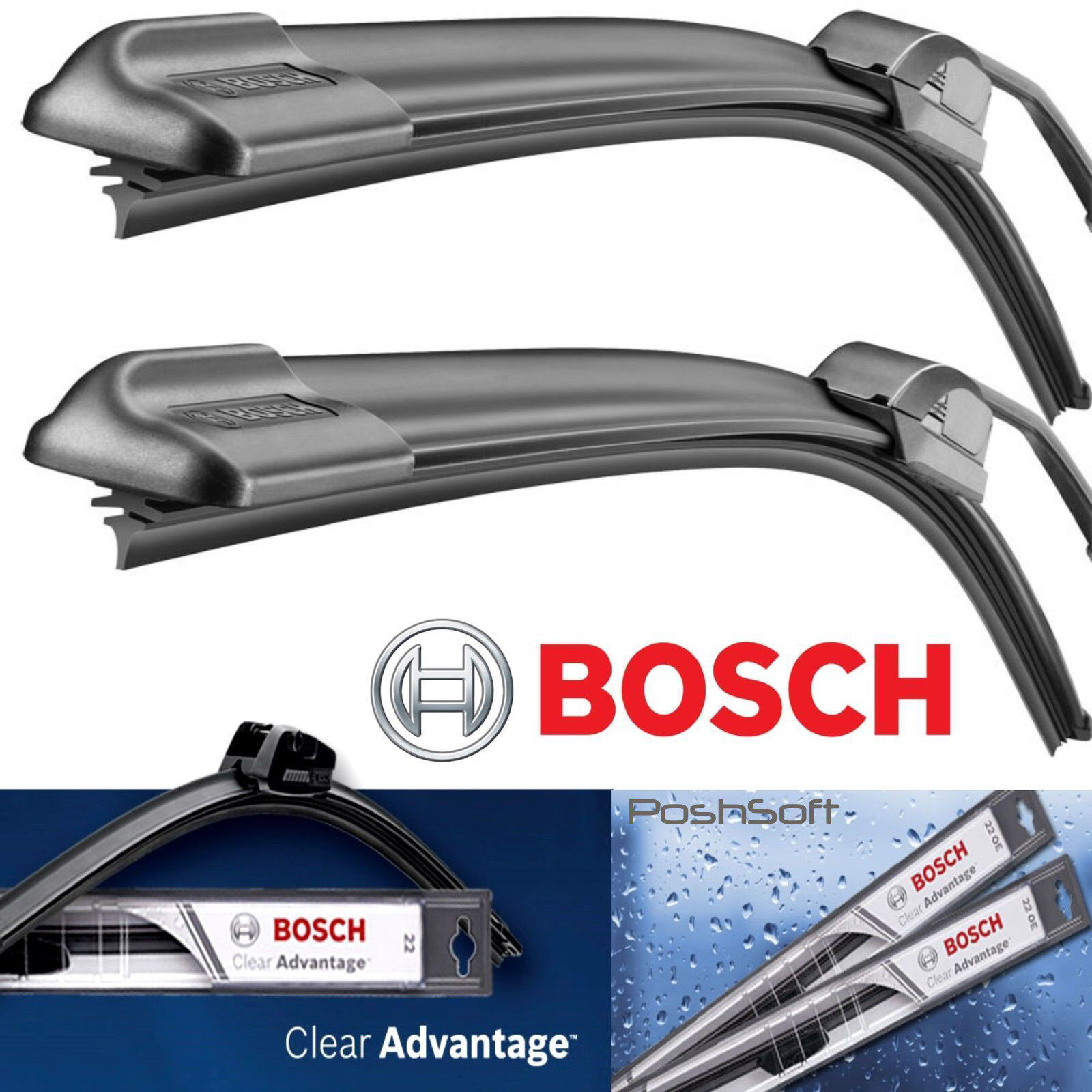 2 Bosch BEAM Wiper Blades Size 26\