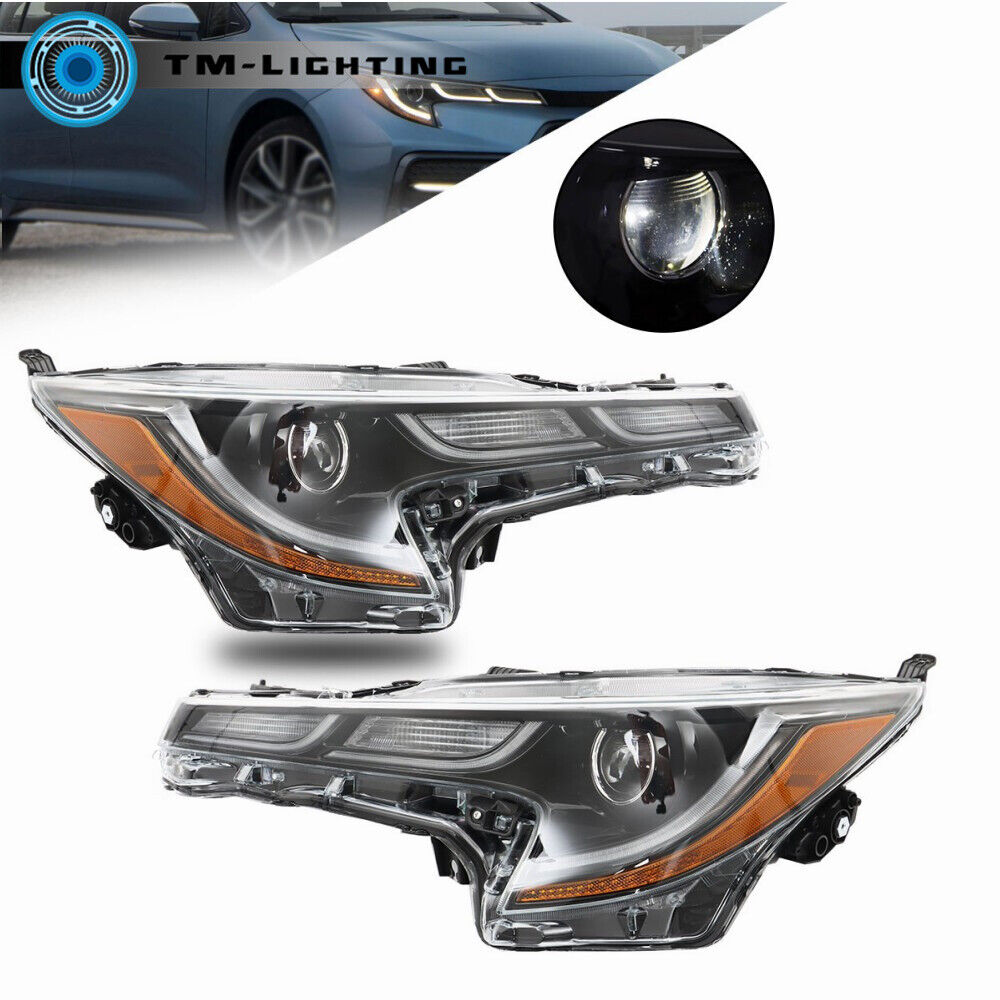 Right&Left Side LED Headlights Headlamps For 2020 2021 Toyota Corolla SE XLE XSE
