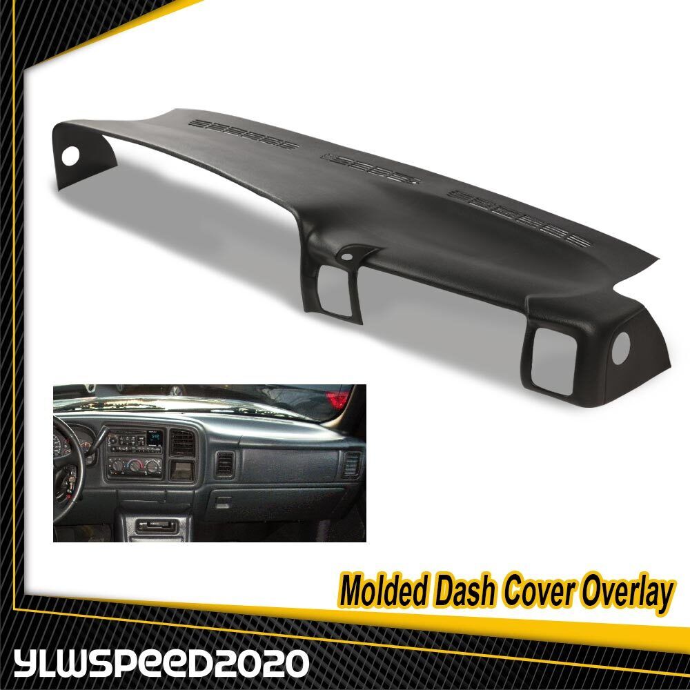 Molded Dash Cover Overlay Black Fit For 1999-2006 Silverado 1500 2500 Sierra New