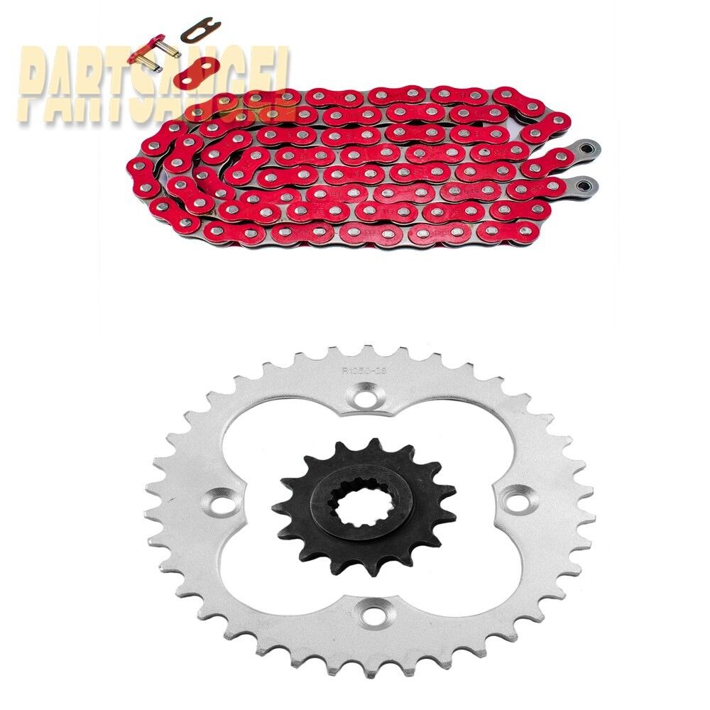 Red Drive Chain And Sprockets Kit for Honda TRX400EX Sportrax 400 2X4 1999-2004