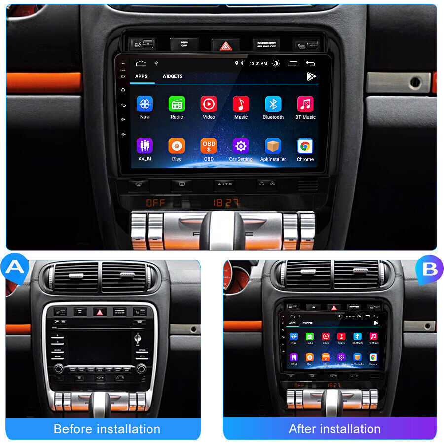 🚗For Porsche Cayenne 2002-2010 Android 11 Car Stereo Radio GPS WiFi Carplay BT