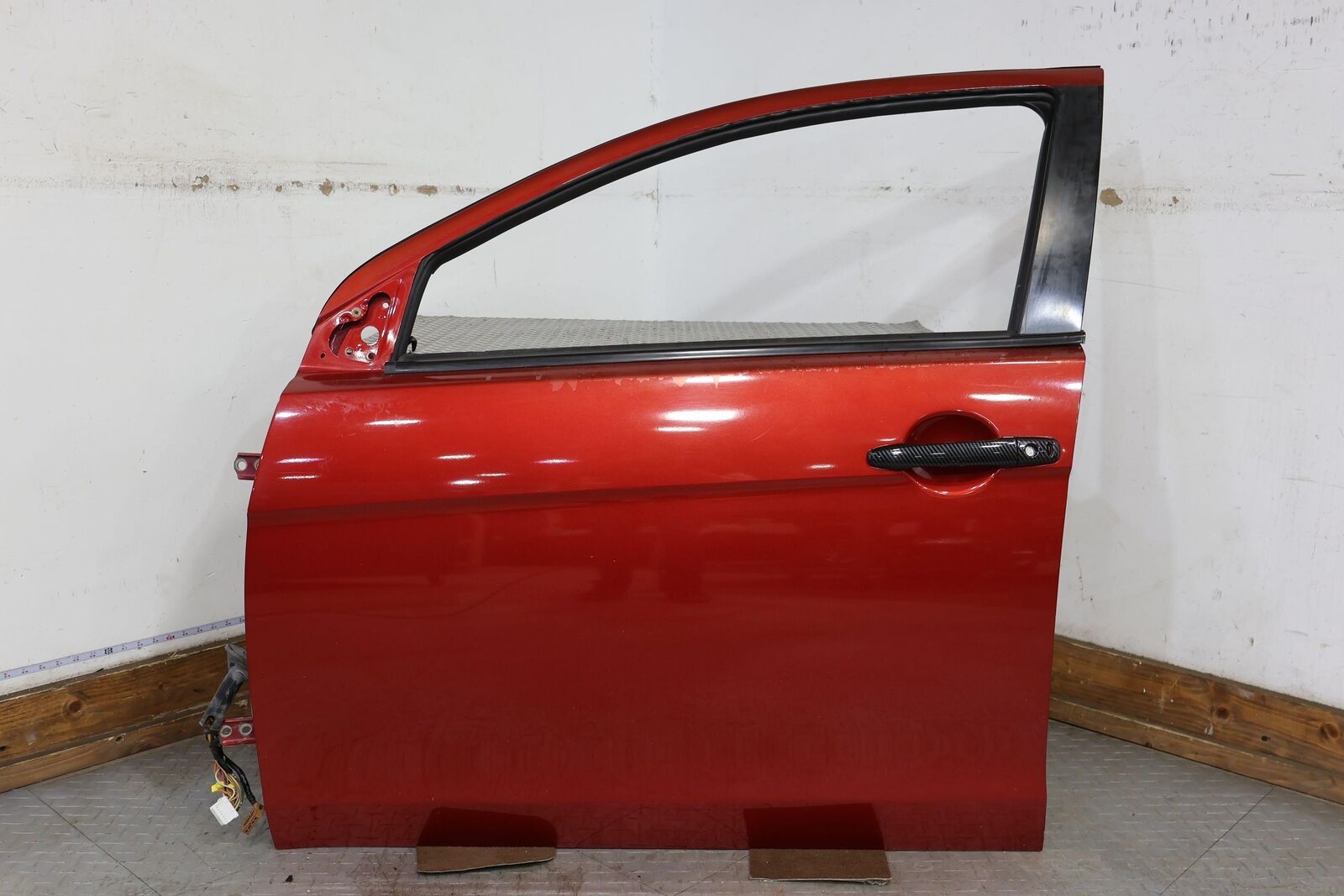 08-15 Mitsubishi Lancer EVO X Front Left Door Shell (Rally Red P26) See Photos