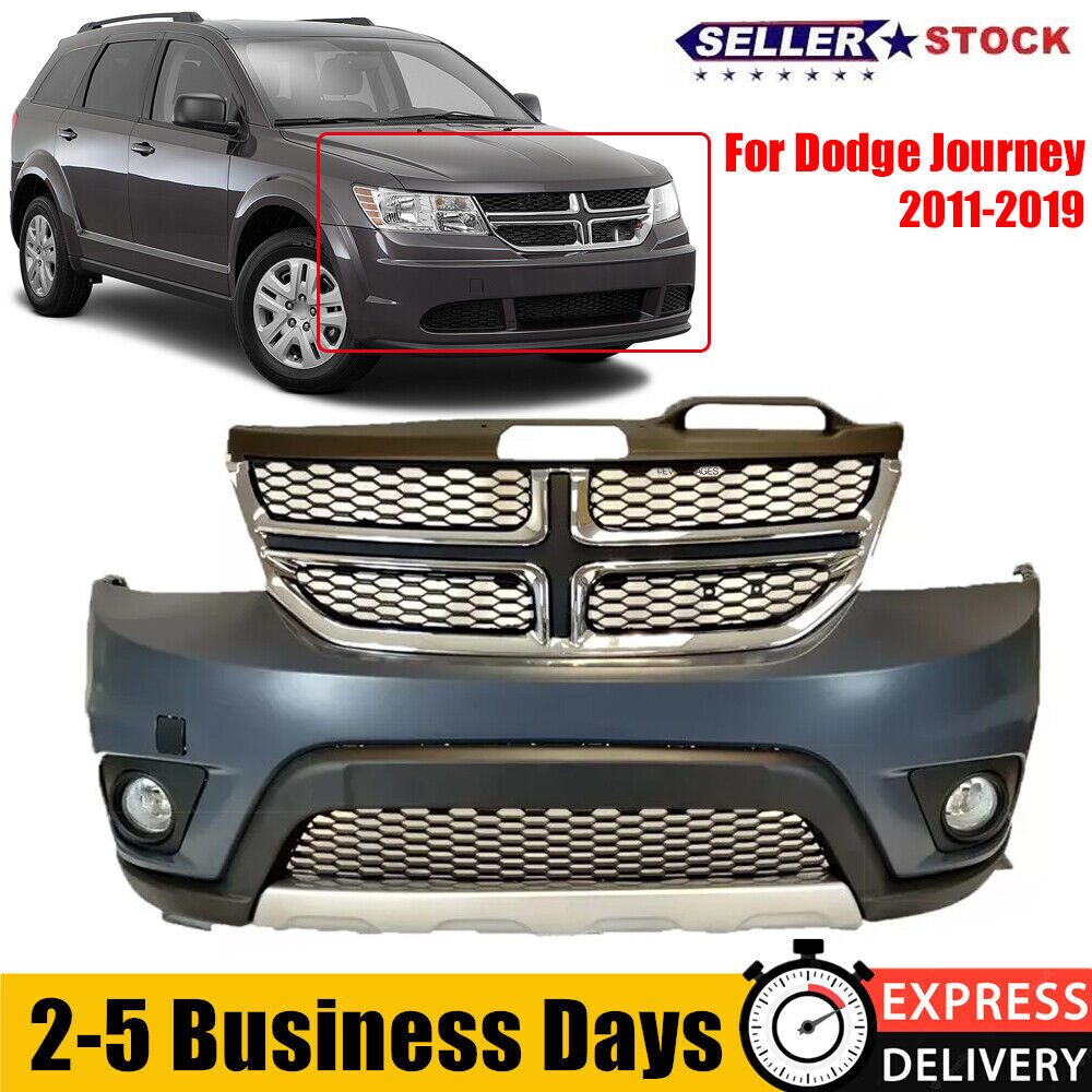 Fits For 2011-2020 Dodge Journey Front Bumper Cover Assembly Complete grille US