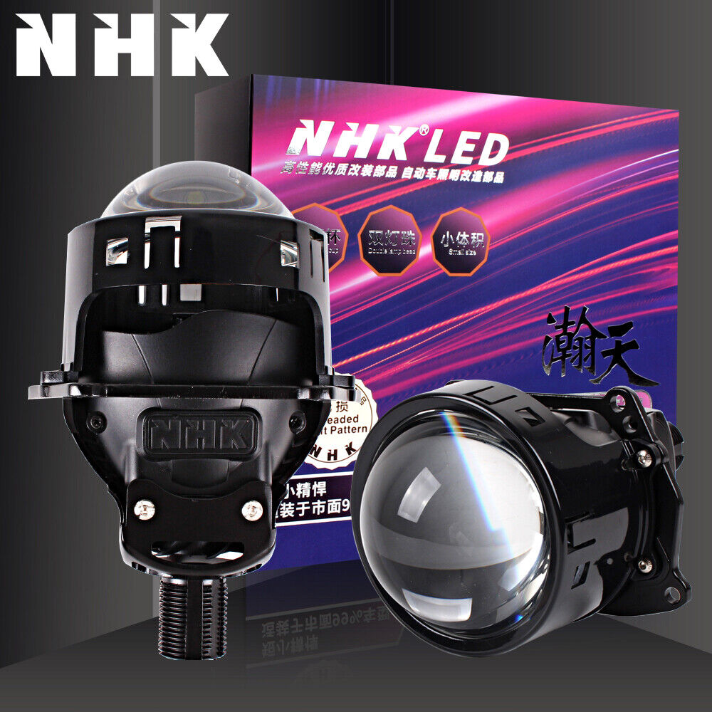 NHK Bi LED Projector Lens 3.0'' Mini Car Headlight Universal VS Xenon Retrofit