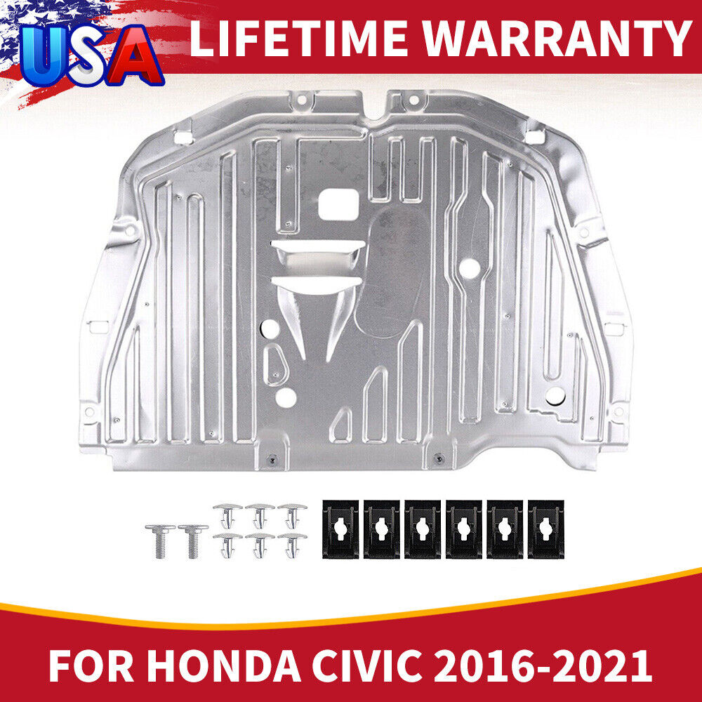 Car Front Engine Splash Guard Under Car Shield Cover Fit Honda Civic 2016-2021