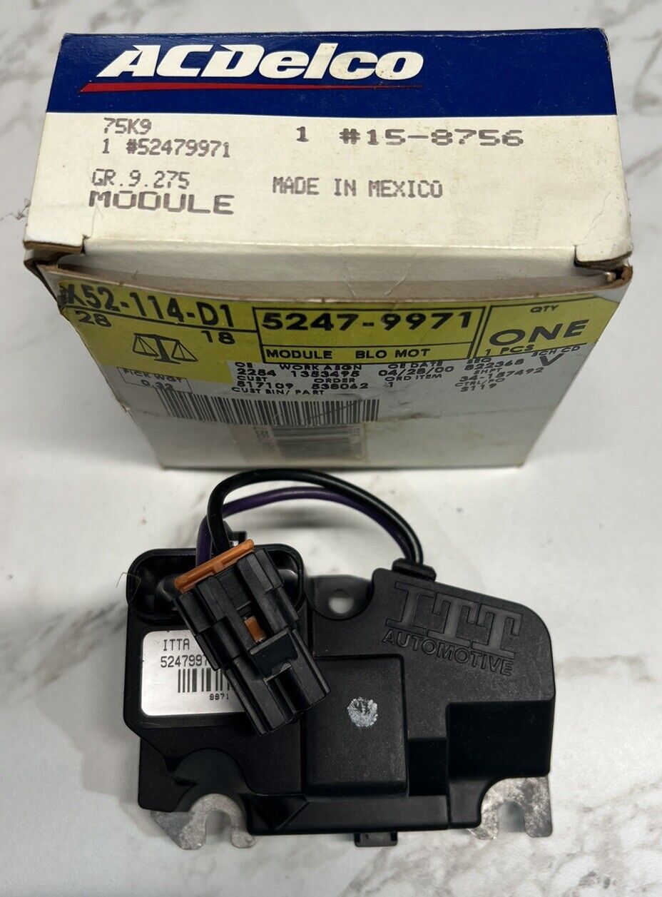 NOS AC DELCO 15-8756 Heating And Air Conditioning Blower Control Module 52479971