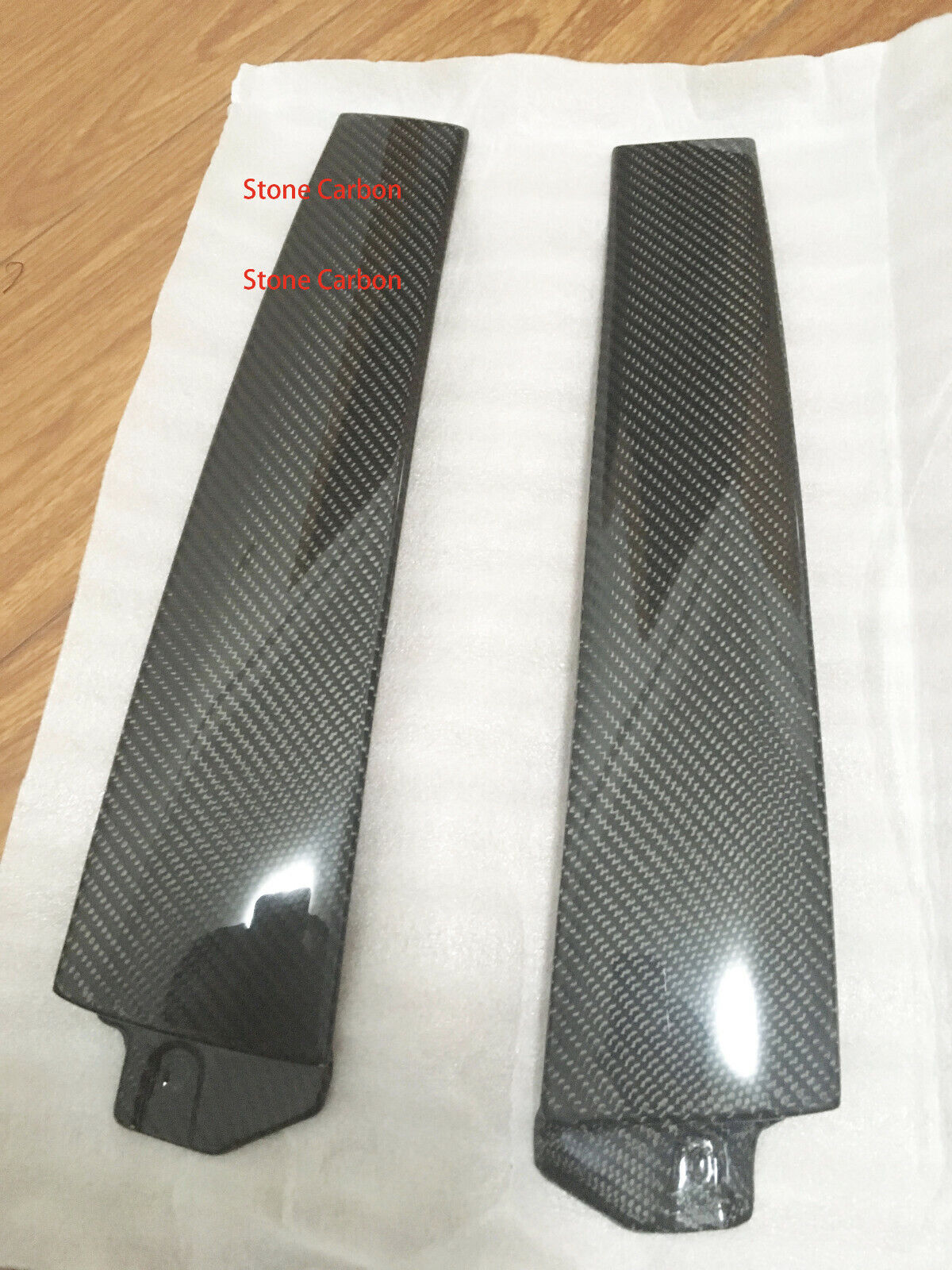 2pcs Real Carbon Fiber For Nissan S13 Carbon Fiber B-Pillar Cover