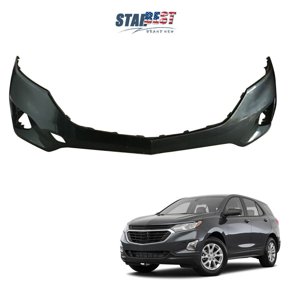 Front Bumper Cover Primed For Chevrolet 2018 2019 2020 Chevy Equinox Black New