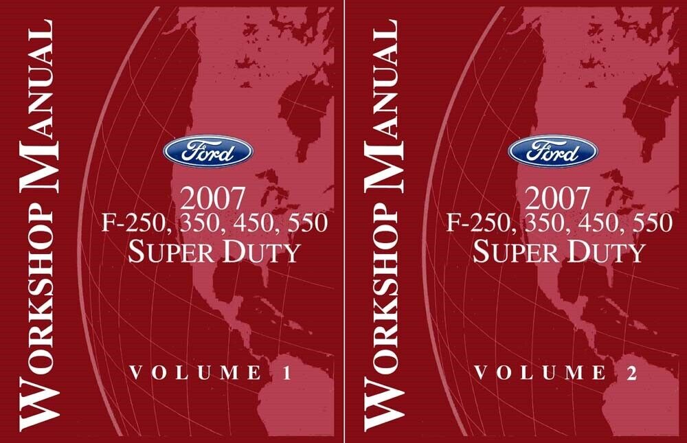 2007 Ford F250-F550 Super Duty Truck Shop Service Repair Manual Book 