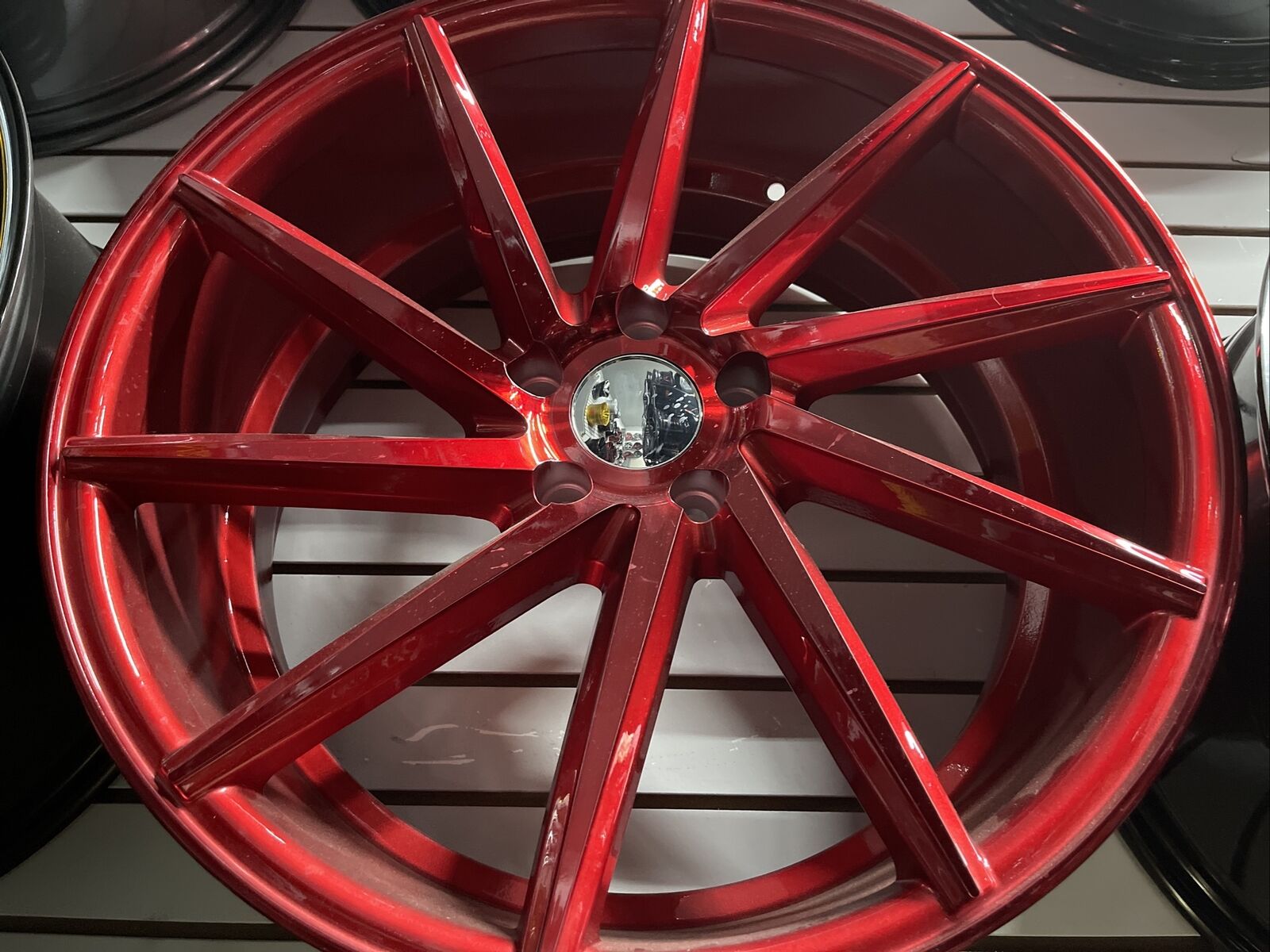 4 19 Staggered 5x114.3 4 Wheels Rims IPW W013  19x8.5/9.5 Et35 Red