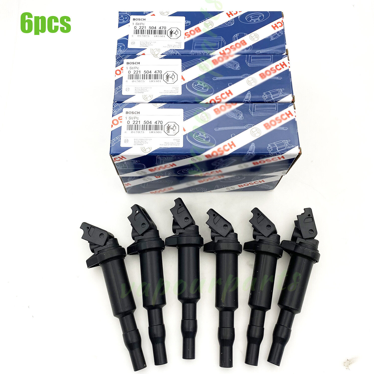 6PCS Ignition Coils Fits For BMW 325i 328i 335 525 528 530 535 0221504470 Bosch