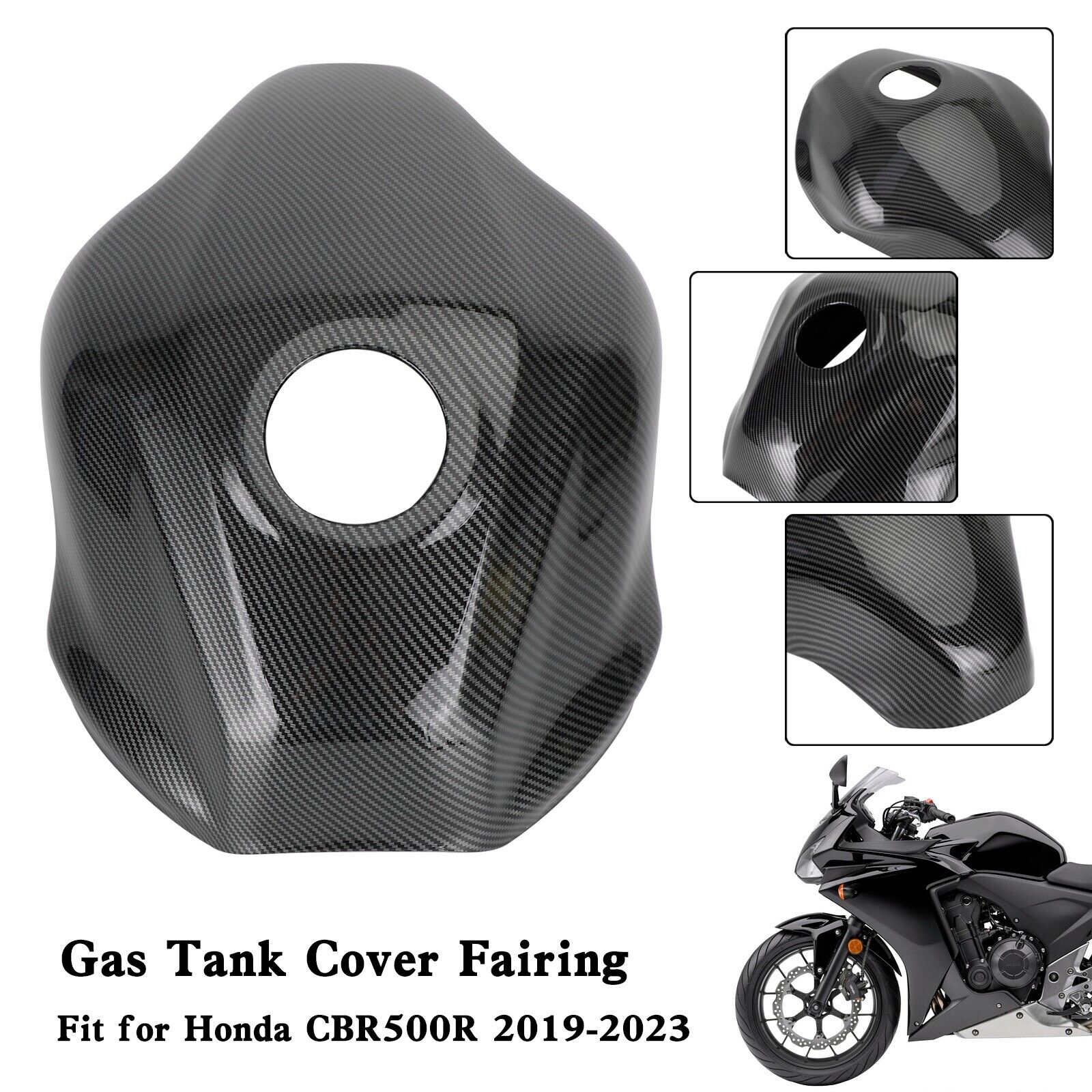 Gas Tank Cover Guard Fairing Protector For Honda CBR500R 2019-2023 Carbon F1