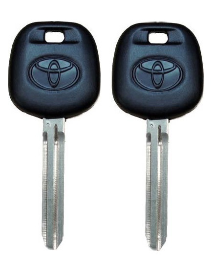 2 Transponder Key Blanks for Toyota 4D67 4D-PT 