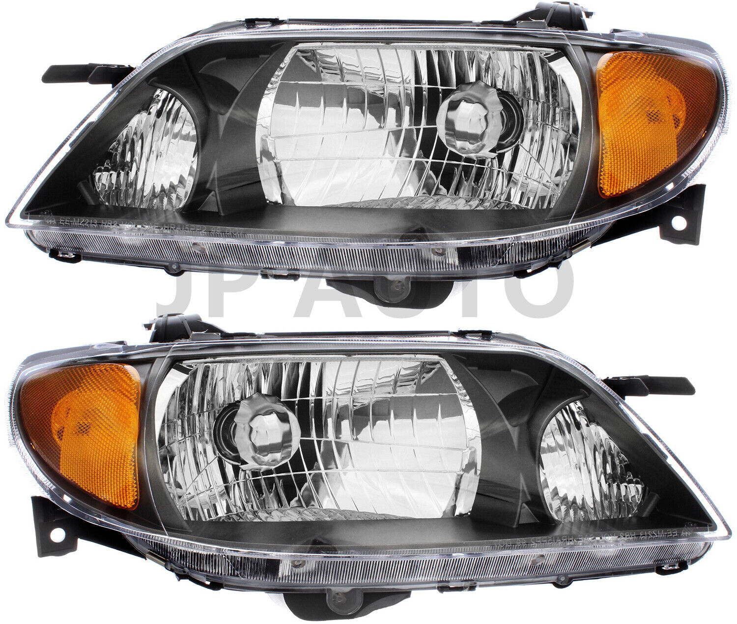 For 2001-2003 Mazda Protege Headlight Halogen Set Driver and Passenger Side