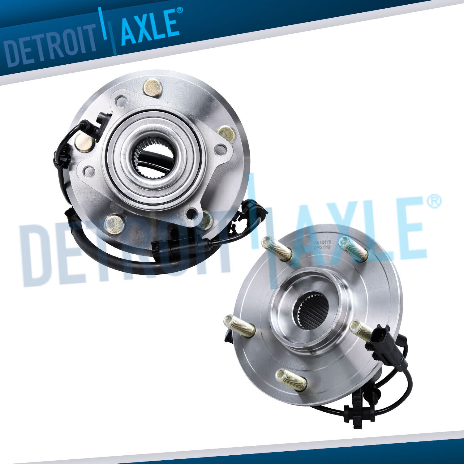 Pair (2) REAR Wheel Hub and Bearings Assembly for 2009 2010 - 2018 Dodge Journey