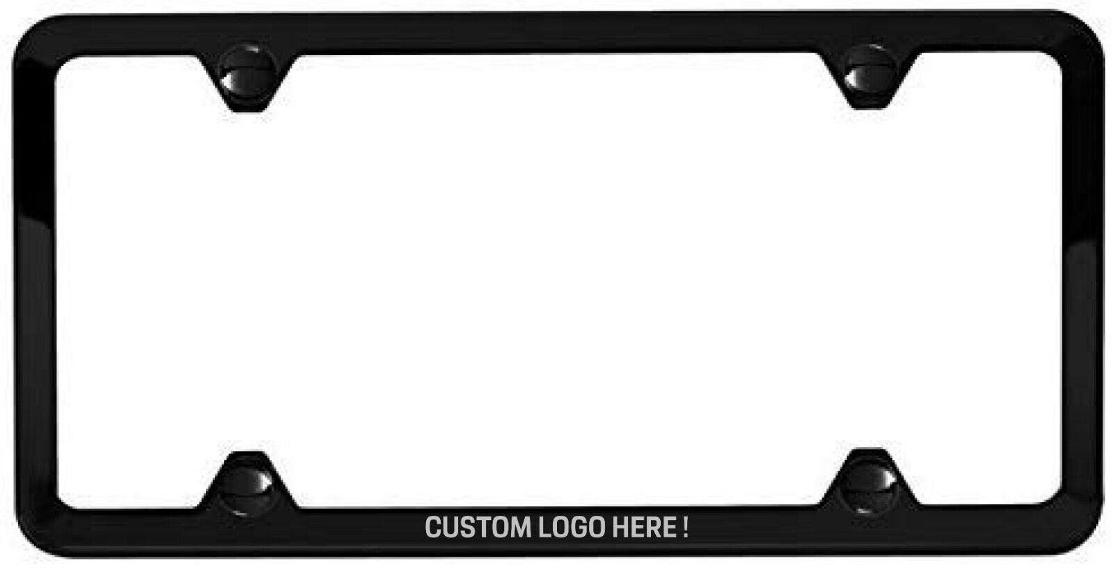 Custom BMW Slimline License Plate Frame w/Hardware Black, Polished, Brushed