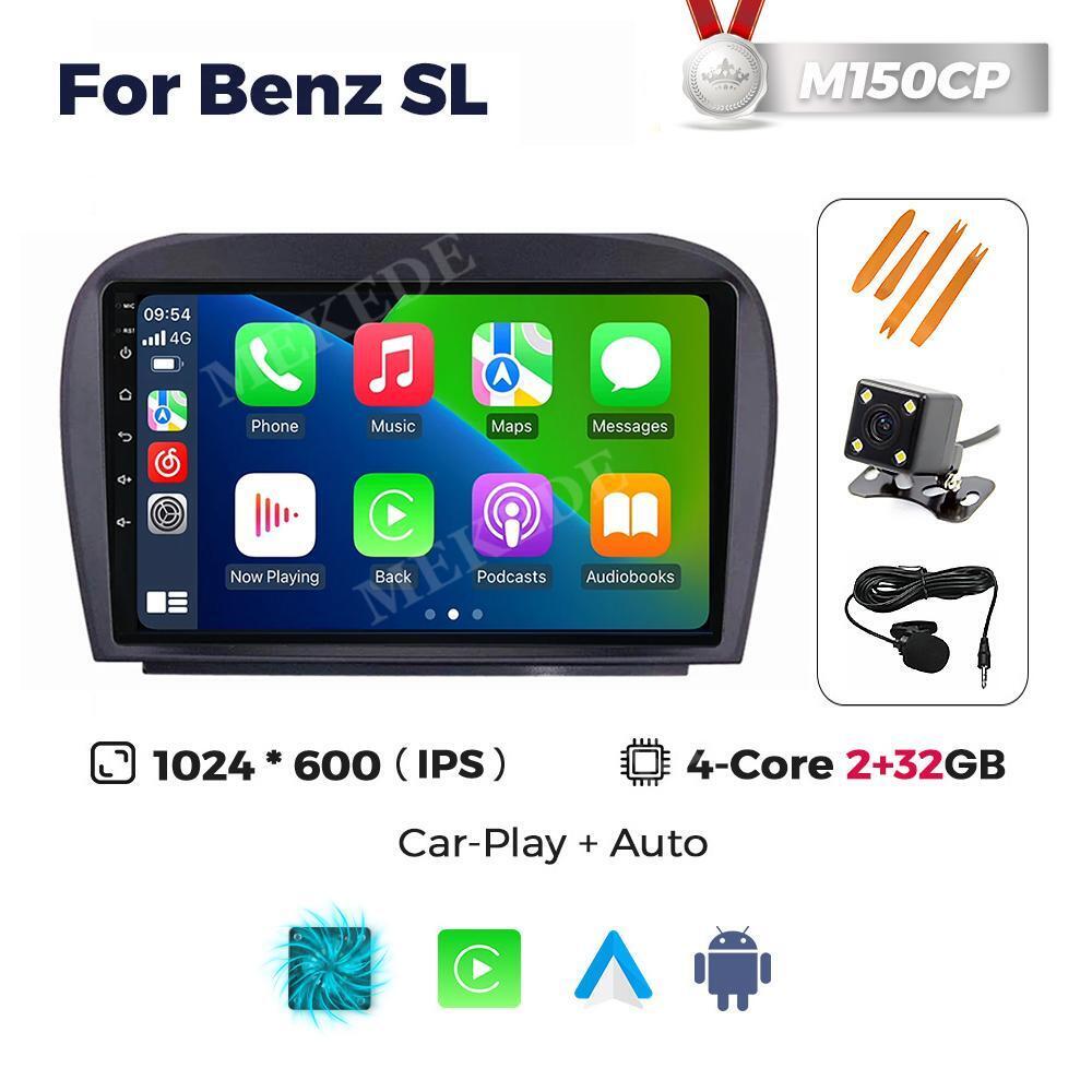For Mercedes-Benz SL R230 SL350 SL500 Android Radio Car GPS Navi Stereo Carplay