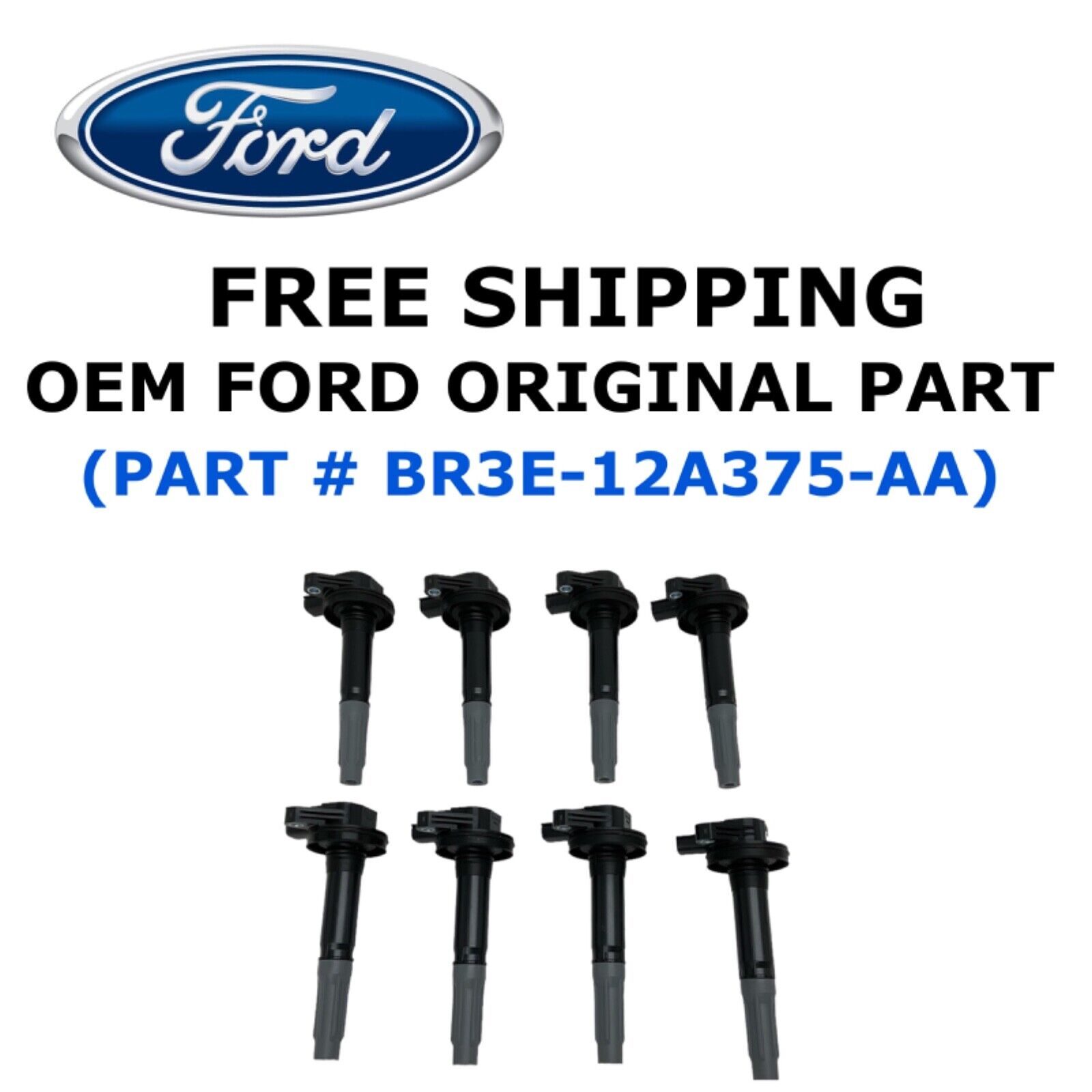 NEW SET OF 8 Ignition Coil For Ford F-150 Mustang 5.0L V8 2011-2016 ORIGINAL