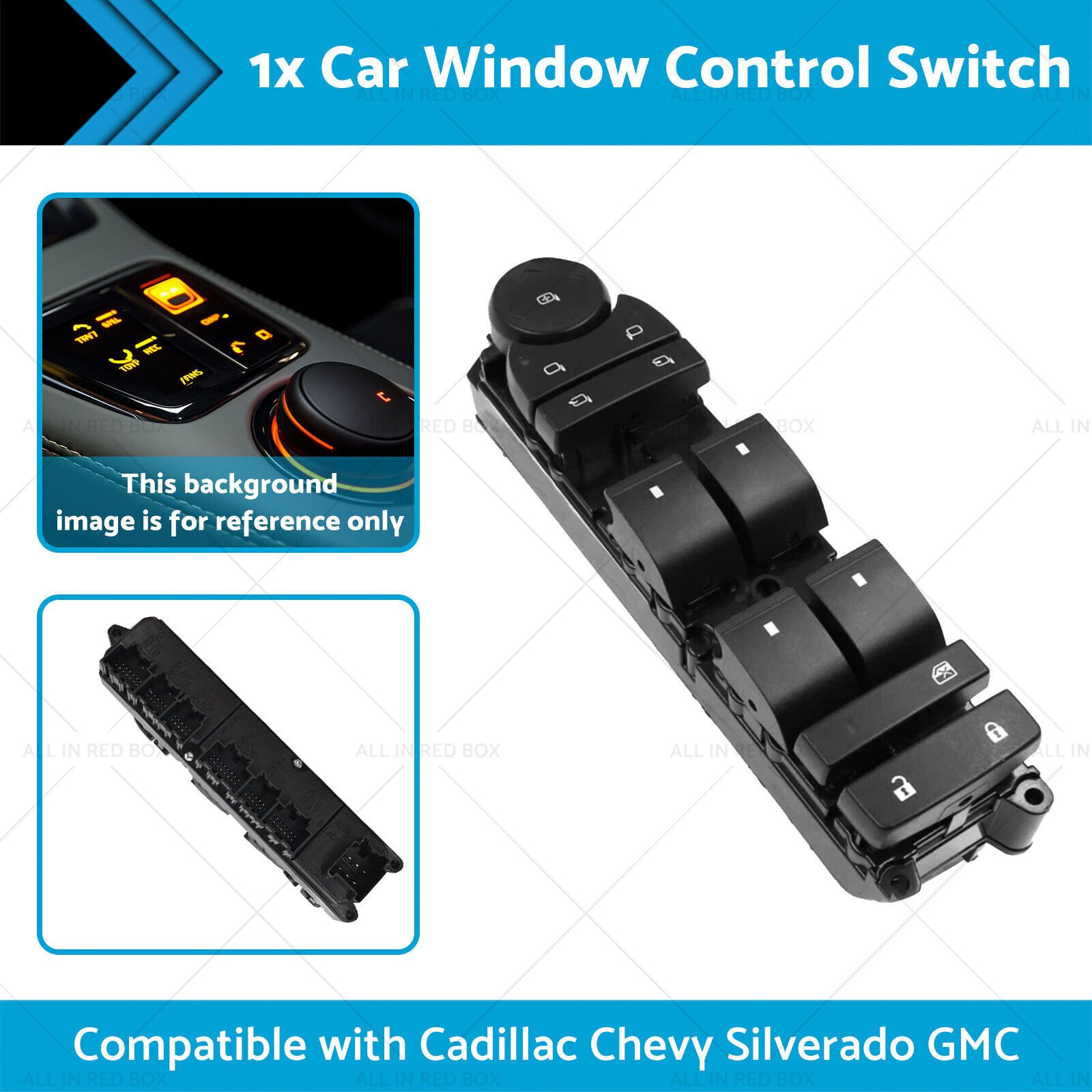 Car Window Control Switch Suitable For Driver Left Side Cadillac Chevy Silverado