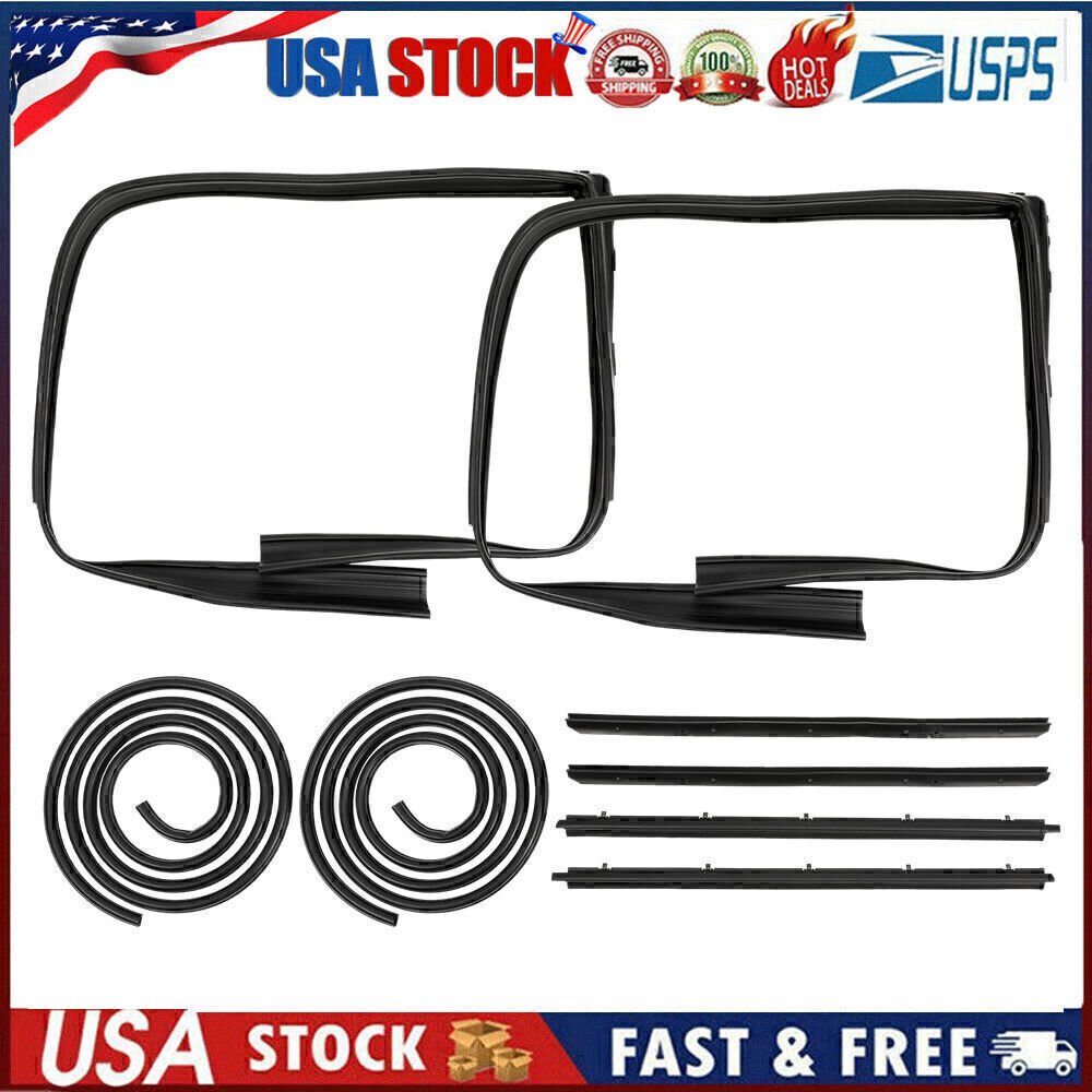 Rubber Door Weatherstrip Seal Kit For 1984-94 Chevy S10 Blazer GMC S-15 Jimmy