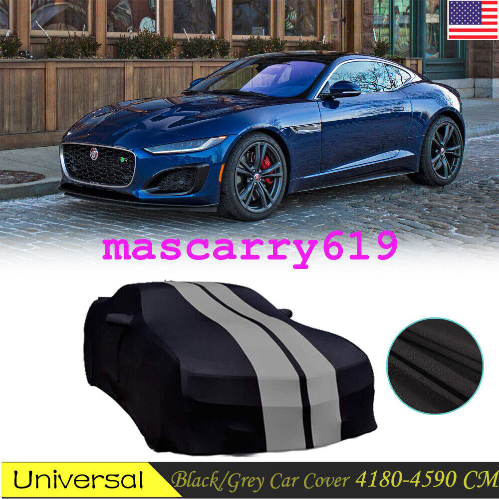 FOR 23-Jaguar-F-Type-R-Coup Indoor Car Cover Stain Stretch Dustproof BLACK/GREY
