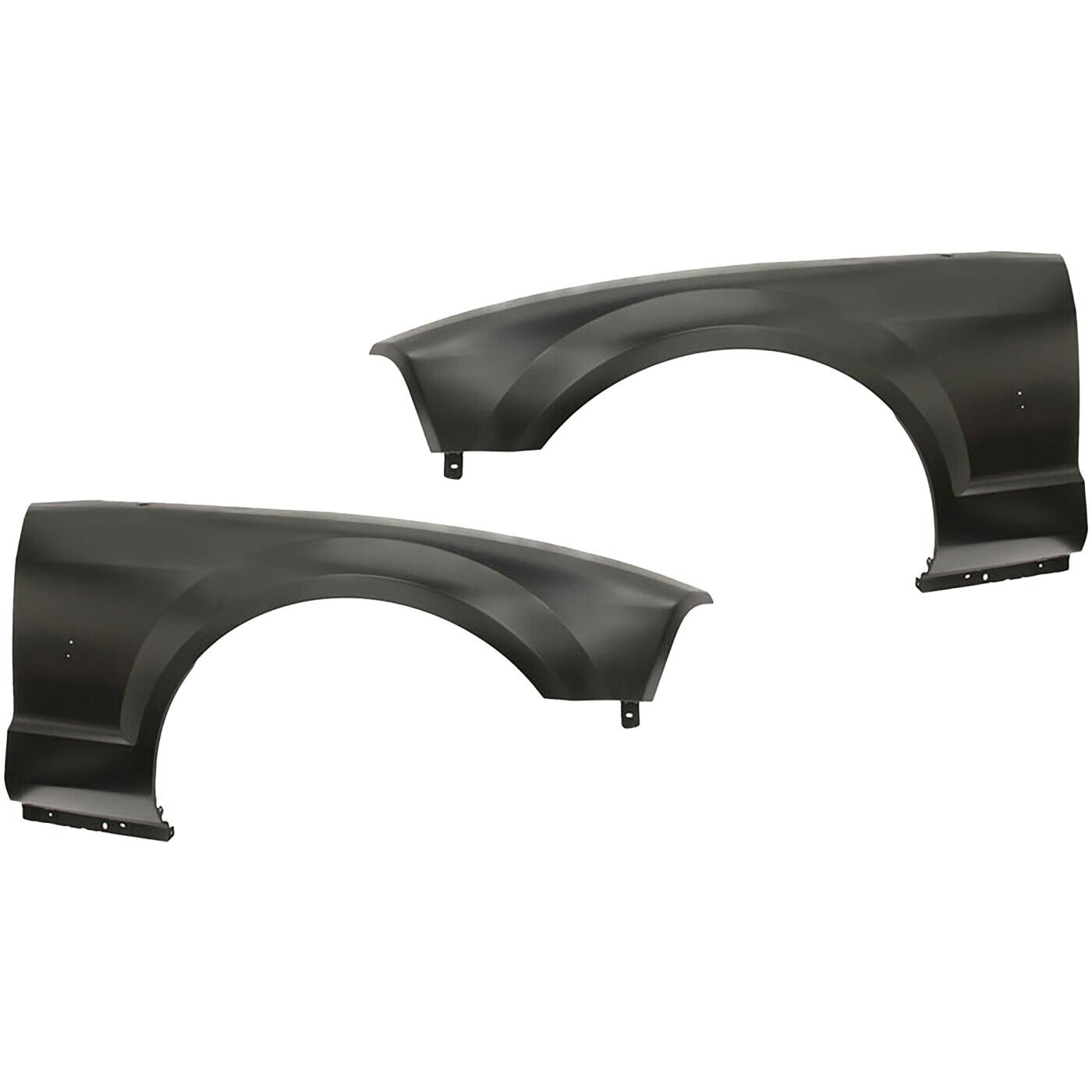 Fender Set For 2005-2009 Ford Mustang Front Primed w/ Molding Holes Pair CAPA