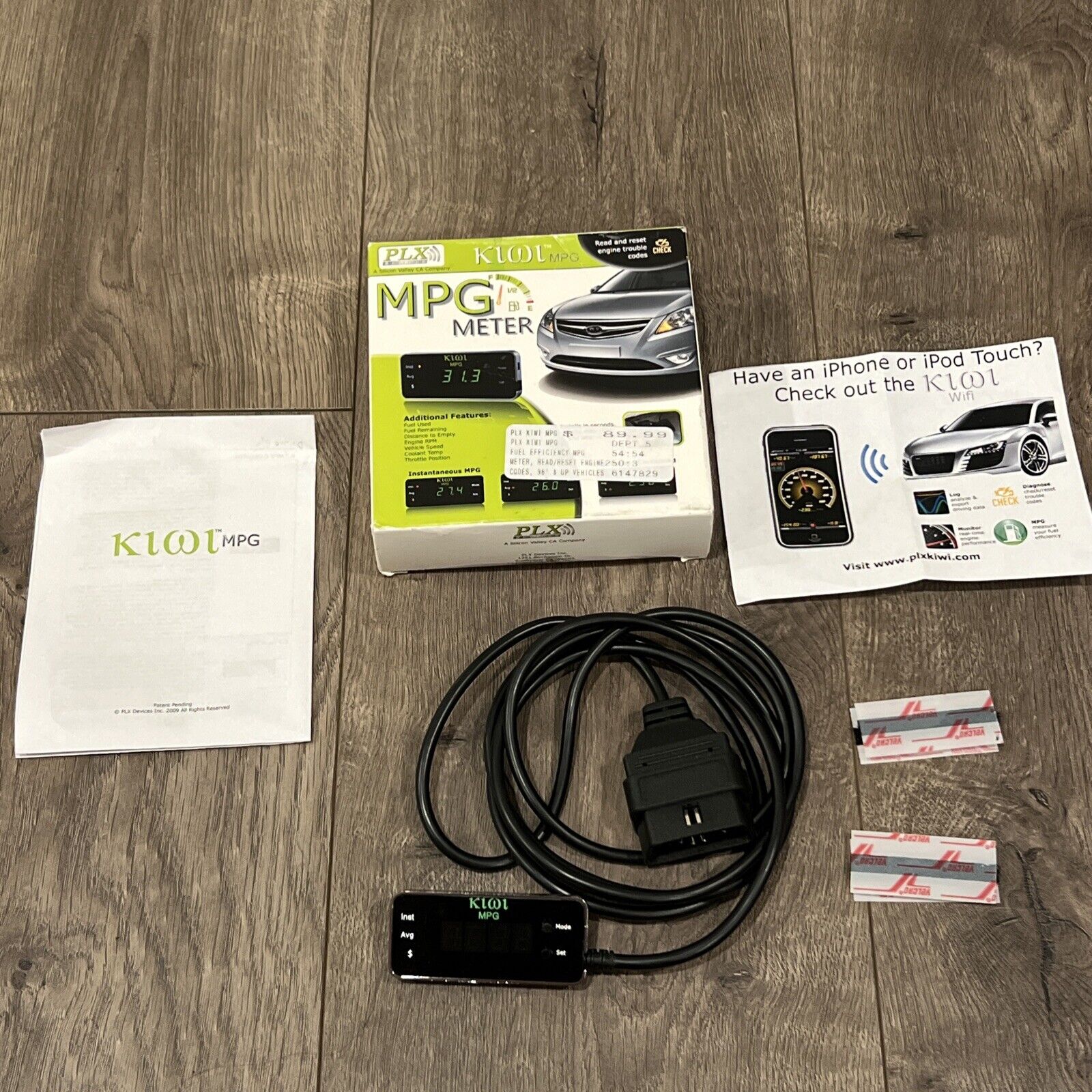 KIWI PLX scan tool OBDII code reader learn to save MPG