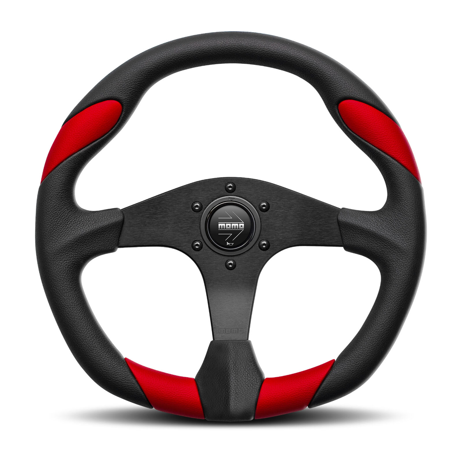 MOMO Motorsport Quark Street Steering Wheel Red Airleather, 350mm - QRK35BK0R