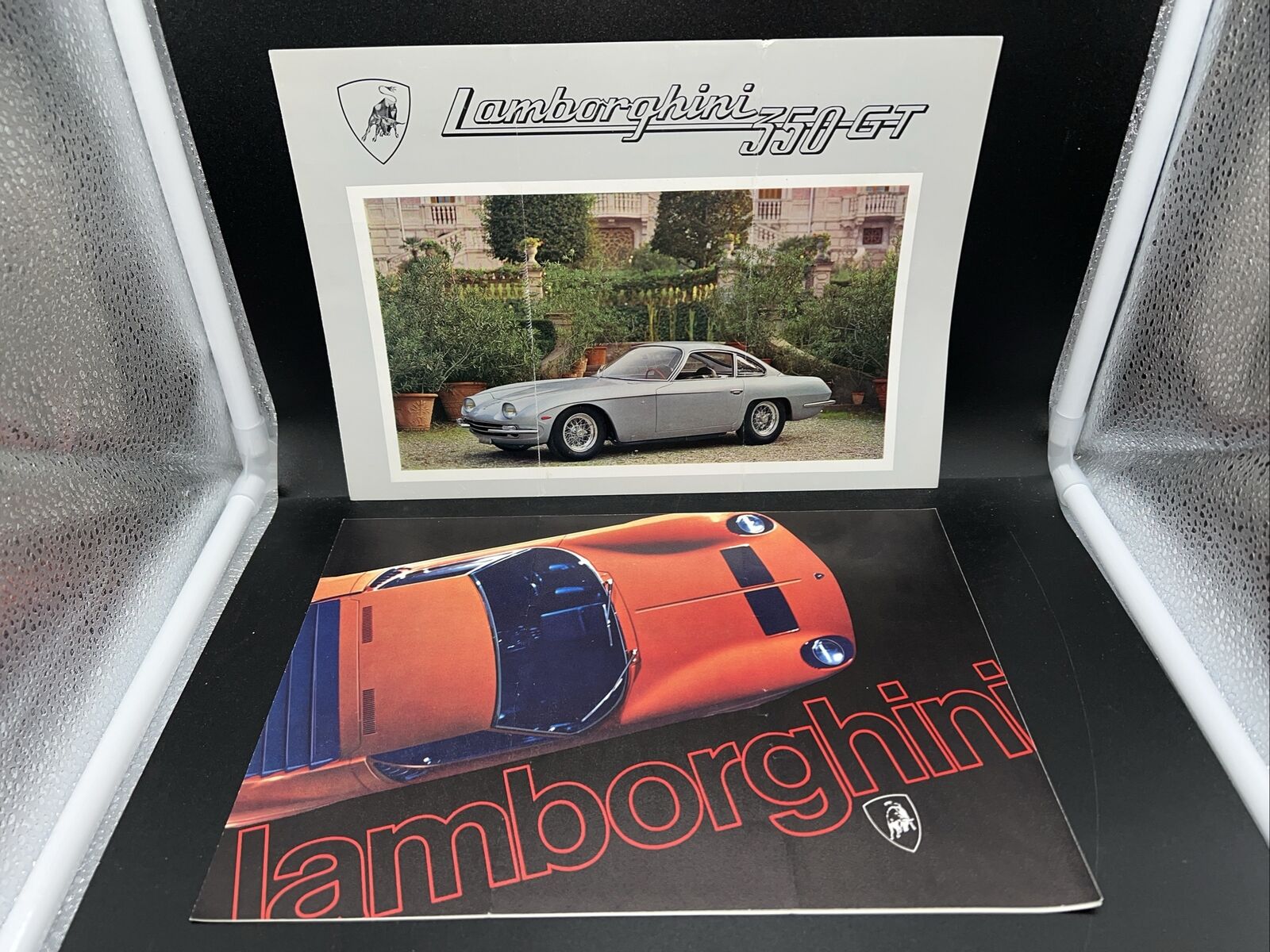 Original Lamborghini 350 GT Sales Brochure, Original Lamborghini Miura & More